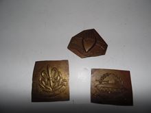 Picture of Lot of 3 icons IDF preparation incomplete symbol "Shtanz" experience