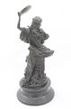 Picture of Cast bronze sculpture on marble base. Prophetess Miriam goes dancing with the drum