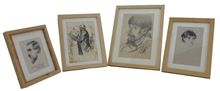Picture of Lot of 4 Pencil outlines by Herman Shtrook (1876-1944)