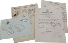 תמונה של לוט 5 מכתבים מאת רבני הבדצי"ם השונים,