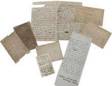 תמונה של לוט מכתבים שנשלחו לר' מאיר בר אילן (ברלין).