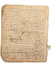 Picture of Manuscript, articles from Prophets. Start of the 20th century.
