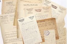 Picture of Lot of 47 letters from rabbis, heads of yeshiva, dayanim.