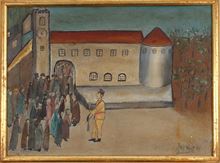 Picture of Acre Prison – oil on wood. Unknown artist.