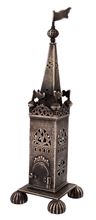 Picture of Stamped silver besamim tower. France, end of the 19th century.