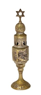 Picture of Silver and copper mesamim tower. Germany, end of the 19th century. Rare.