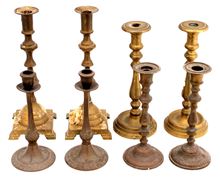 Picture of Collection of 5 pairs of candlesticks. Various places. End of the 19th/beginning of the 20th century.