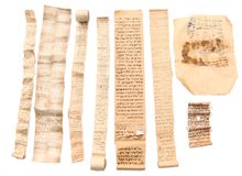 Picture of Lot of long amulets, rare, on paper—beginning of the 20th century.