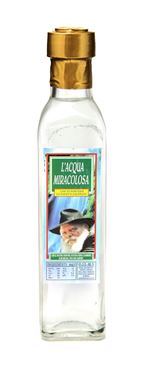 Picture of Glass bottle with water blessed by the Chabad Rebbe