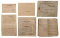Picture of אוסף מסמכים חשובים בניהם קבלה בחתימת יד קודשו של חכם מנחם מנשה זי"ע מל"ו הצדיקים.