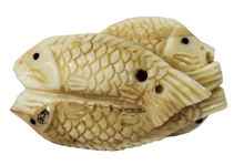 Picture of Miniature ivory fish sculpture, stamped.
