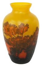 Picture of Wonderful glass vase, stamped Galle