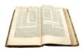 Picture of Rare: Last Prophets Mikraot Gedolot, with the original wooden binding. Venice 1568, with handwritten notes.